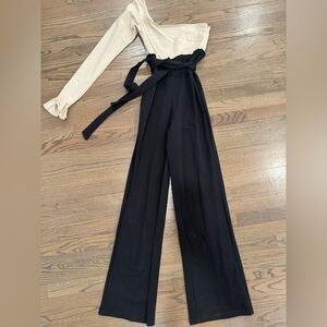 Elegant Black High-Waisted Women's Jumpsuit